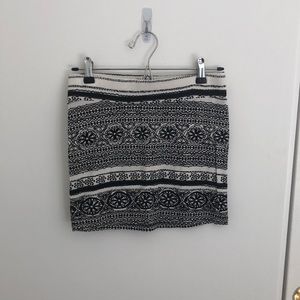 Rip Curl Black and White Mini Skirt